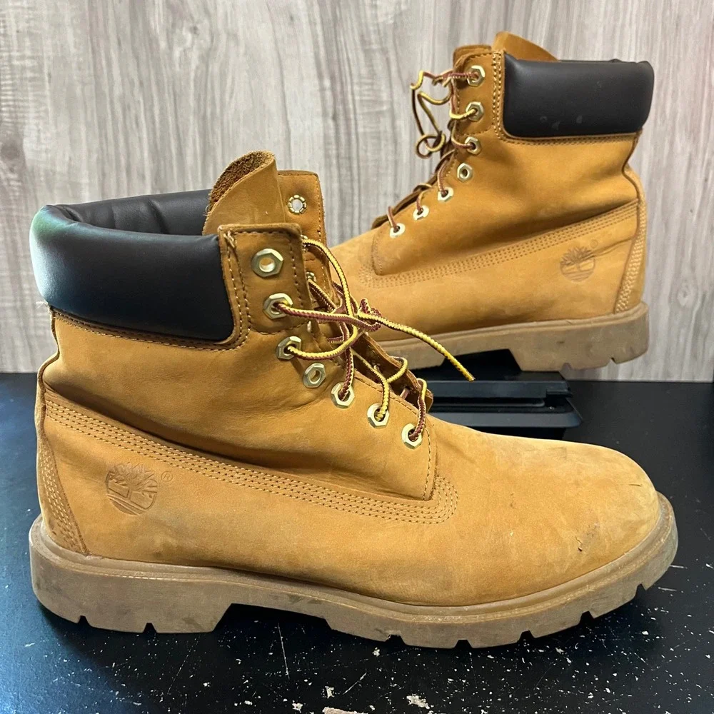 Mens Timberland 6-Inch Premium Wheat Waterproof Boot Size- 13